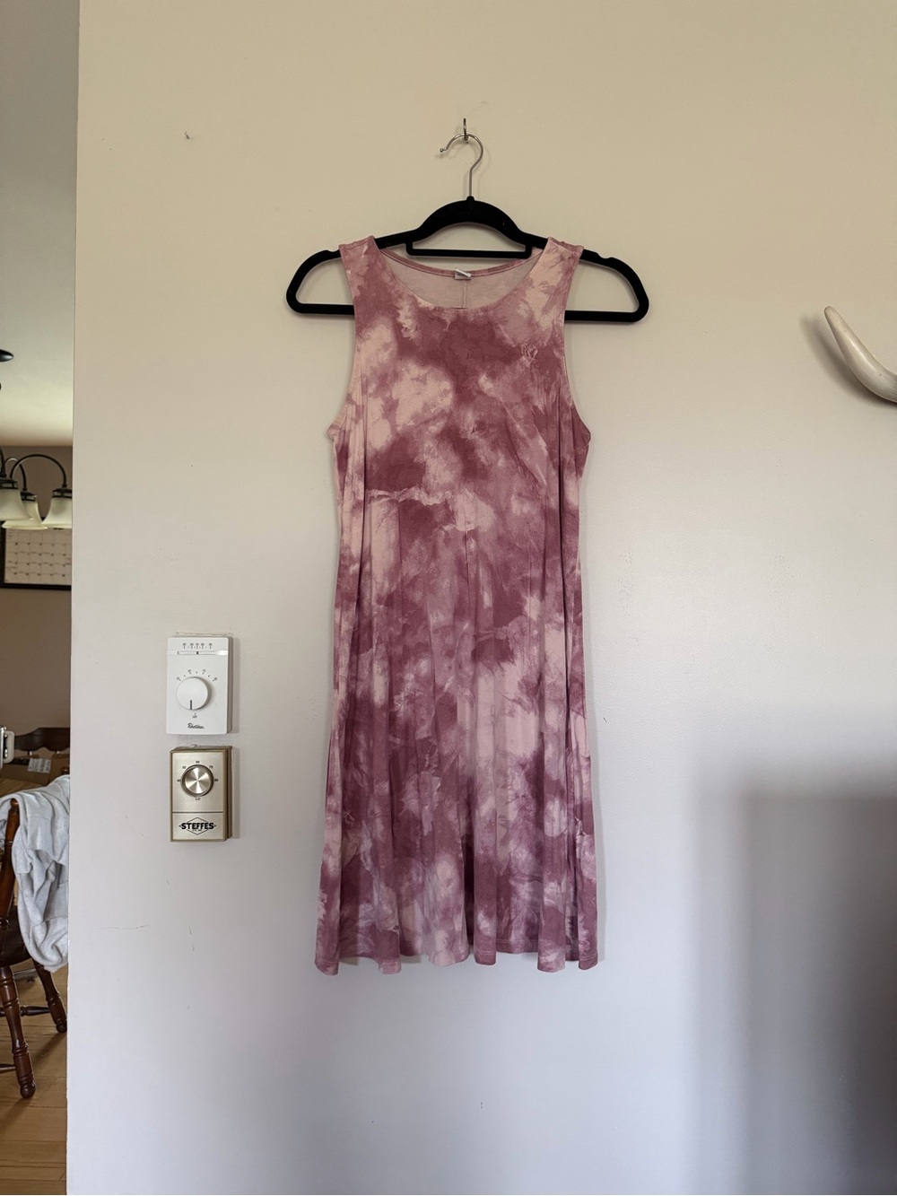Old Navy Pink Tie-Dye Sleeveless Mini Dress